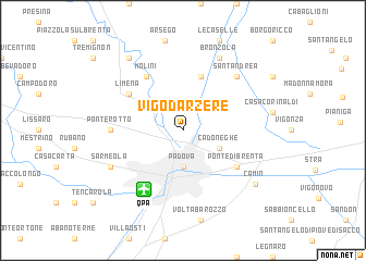 map of Vigodarzere