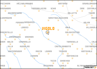 map of Vigolo