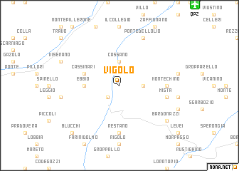 map of Vigolo