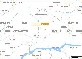 map of Vigouroux