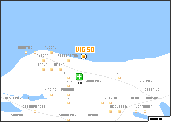 map of Vigsø