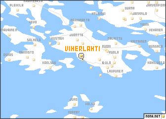 map of Viherlahti