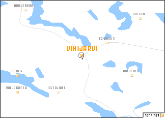 map of Vihijärvi