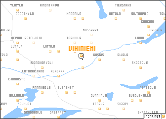 map of Vihiniemi
