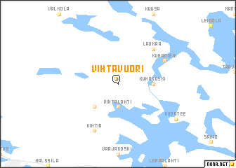 map of Vihtavuori