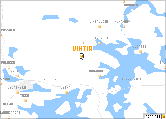 map of Vihtiä