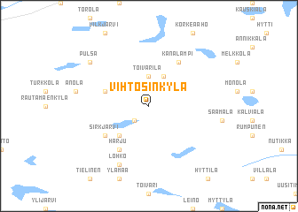 map of Vihtosinkylä