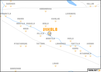 map of Viikala