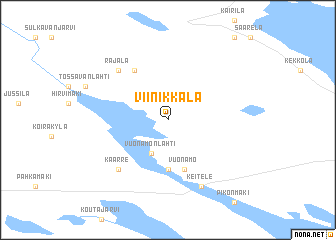 map of Viinikkala