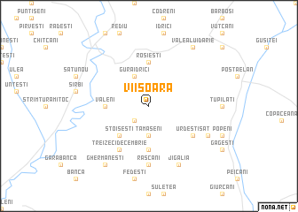 map of Viişoara