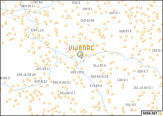 map of Vijenac