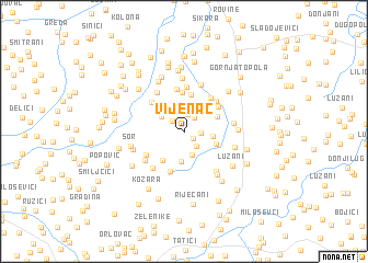 map of Vijenac