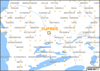 map of Vijfhuis