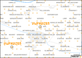 map of Vijfhuizen