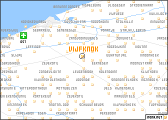 map of Vijf Knok