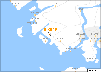 map of Vikane