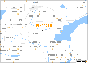 map of Vikängen