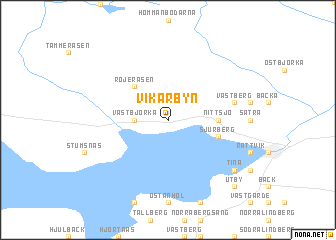 map of Vikarbyn