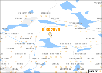 map of Vikarbyn