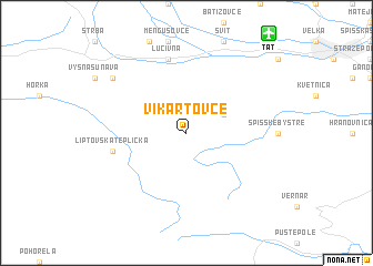 map of Vikartovce