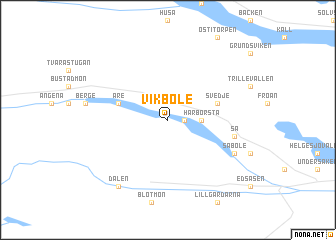 map of Vikböle