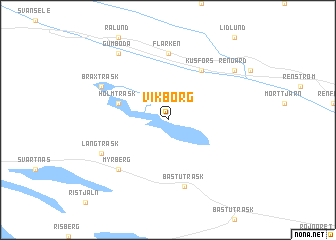 map of Vikborg