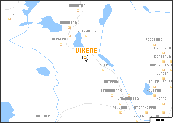 map of Vikene