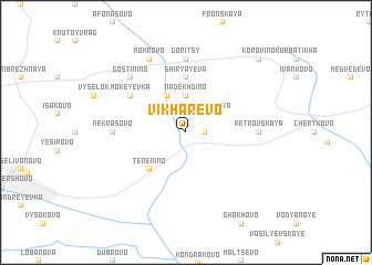 map of Vikharëvo