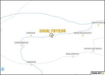 map of Vikhlyayeva