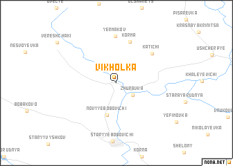 map of Vikholka
