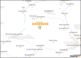 map of Vikhrovka