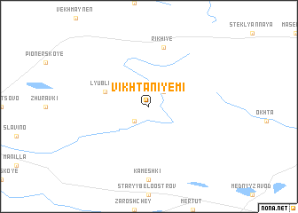 map of Vikhtaniyemi