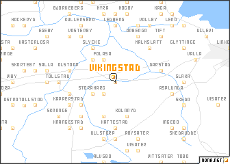 map of Vikingstad