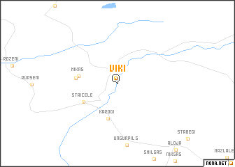 map of Vīķi