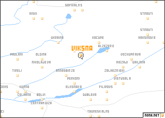 map of Vīksna