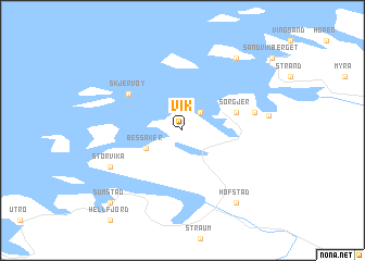 map of Vik