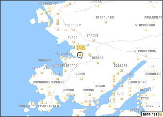 map of Vik