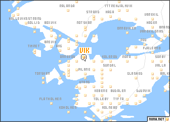 map of Vik