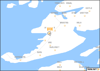 map of Vik