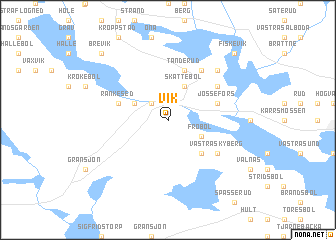 map of Vik