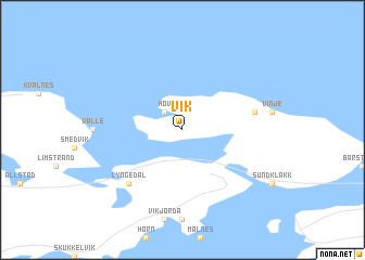 map of Vik