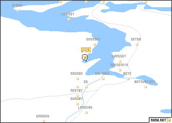 map of Vik