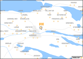 map of Vik