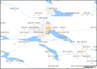 map of Vik