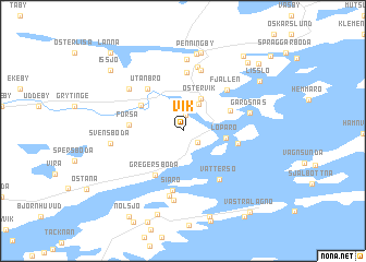 map of Vik