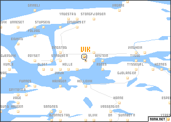 map of Vik