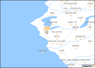 map of Vik
