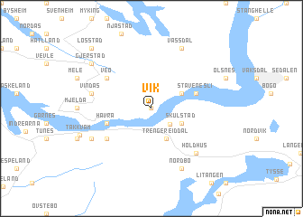 map of Vik