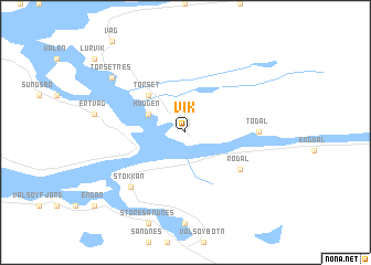 map of Vik