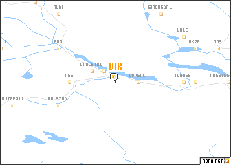 map of Vik
